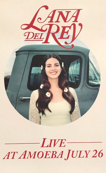 Lana Del Rey-Live At Amoeba (Poster)