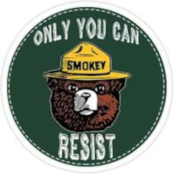 Smokey-Only You Can Resist (Sticker)