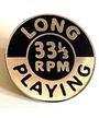 33 1/3rd Long Playing (Pin) Merch