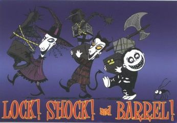 Nightmare Before Christmas-Lock, Stock, & Barrel (Sticker)