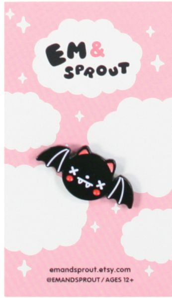 Bat-Gone Batty But Still Cute (Pin)