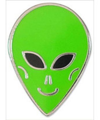 Alien-Green Face (Pin)